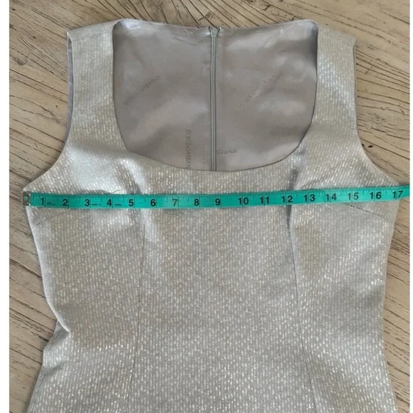 Dolce & Gabbana Silver Jacquard Dress Rare 1990s – Size 44 - Picture 10 of 16